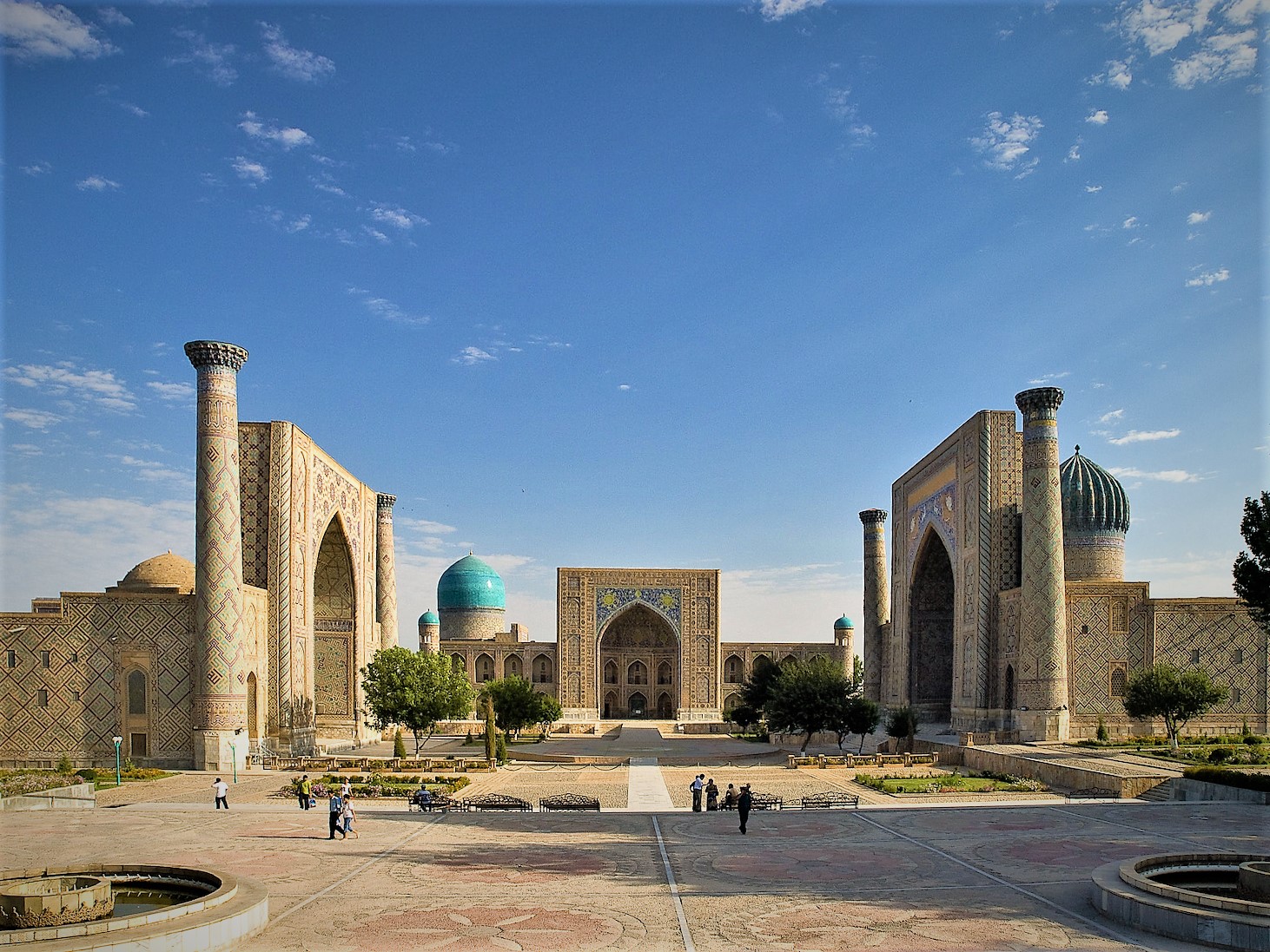 Registan Square in Samarkand, Uzbekistan.