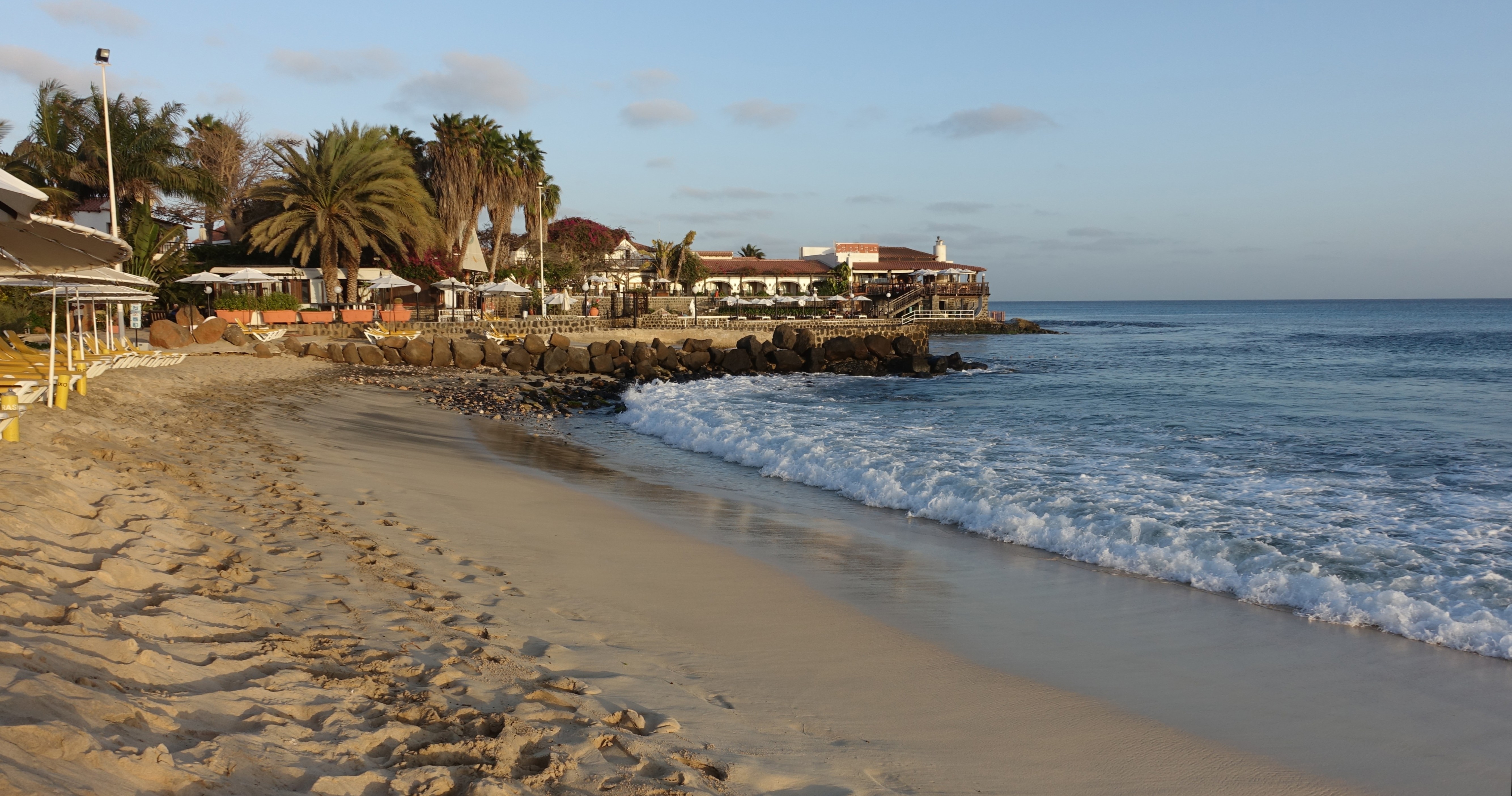 Santa Maria Beach football and sunset
