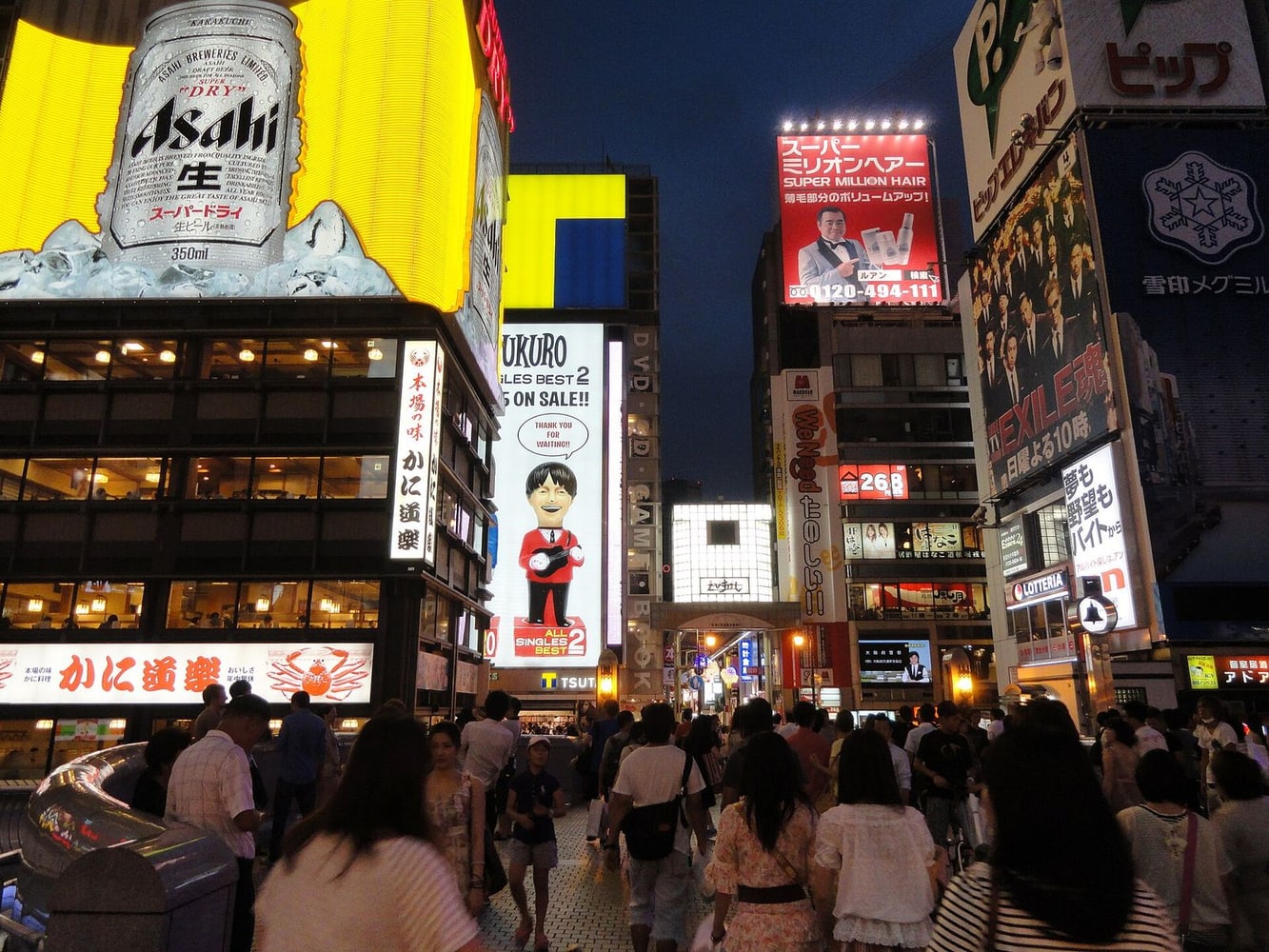 Osaka: Give the evening to Dotonbori and takoyaki Route Images